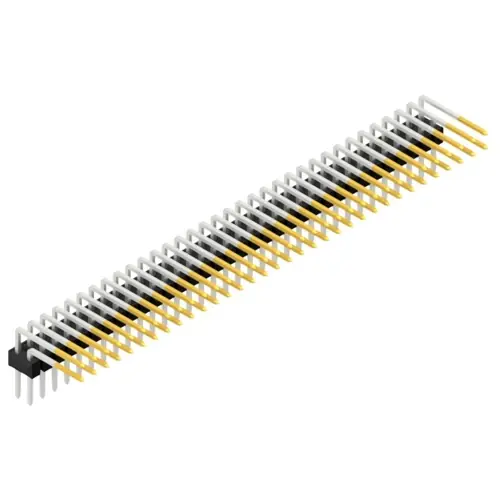 Nur Heute Stiftleiste, 68-polig, RM 2.54 mm, abgewinkelt, schwarz, SL410168S