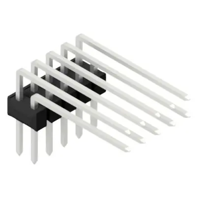 Günstig Stiftleiste, 10-polig, RM 2.54 mm, abgewinkelt, schwarz, SL415210Z