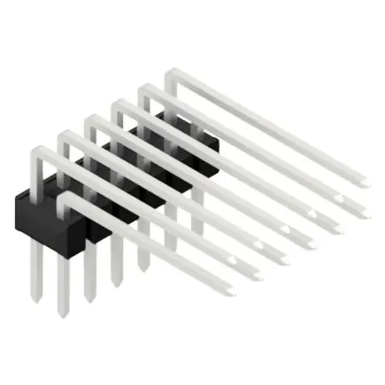 Bestseller Stiftleiste, 12-polig, RM 2.54 mm, abgewinkelt, schwarz, 10056410