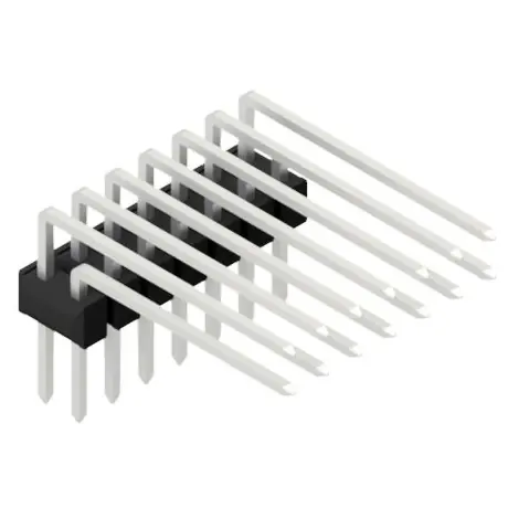 Angebot Stiftleiste, 14-polig, RM 2.54 mm, abgewinkelt, schwarz, 10056413