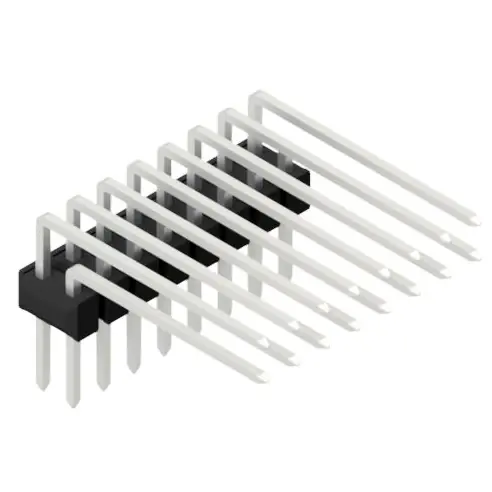 Stiftleiste, 16-polig, RM 2.54 mm, abgewinkelt, schwarz, 10056415 Günstig