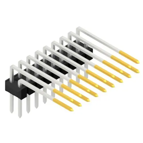 Schneller Versand Stiftleiste, 18-polig, RM 2.54 mm, abgewinkelt, schwarz, SL415218S