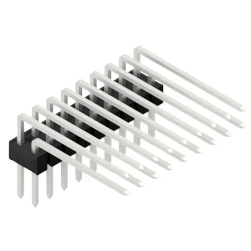 Stiftleiste, 18-polig, RM 2.54 mm, abgewinkelt, schwarz, 10056416 Kostenloser Versand