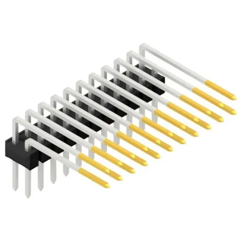 Garantierte Lieferung Stiftleiste, 22-polig, RM 2.54 mm, abgewinkelt, schwarz, SL415222S