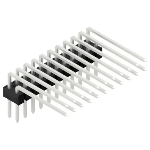 Stiftleiste, 22-polig, RM 2.54 mm, abgewinkelt, schwarz, SL415222Z Kostenloser Versand