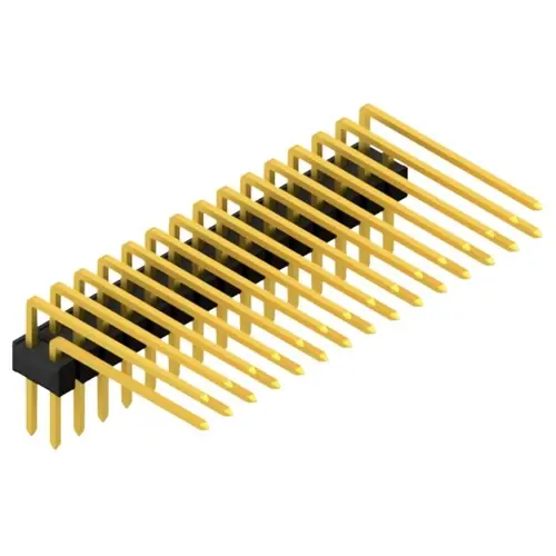 Stiftleiste, 30-polig, RM 2.54 mm, abgewinkelt, schwarz, 10056421 Meistverkauft