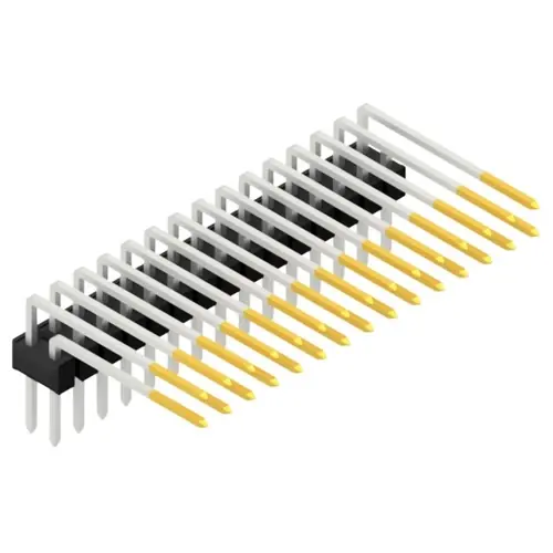 Stiftleiste, 30-polig, RM 2.54 mm, abgewinkelt, schwarz, SL415230S Heißes Angebot