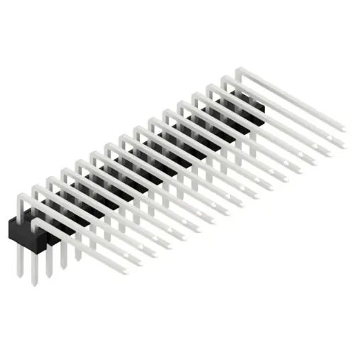 Stiftleiste, 32-polig, RM 2.54 mm, abgewinkelt, schwarz, SL415232Z Solange Der Vorrat Reicht