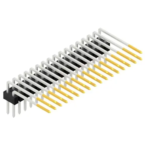 Stiftleiste, 34-polig, RM 2.54 mm, abgewinkelt, schwarz, SL415234S Top-Seller