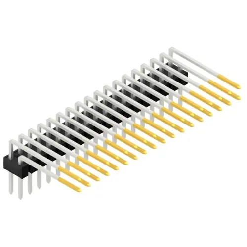 Schnäppchen Stiftleiste, 36-polig, RM 2.54 mm, abgewinkelt, schwarz, SL415236S