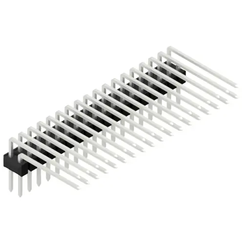 Stiftleiste, 36-polig, RM 2.54 mm, abgewinkelt, schwarz, SL415236Z Expressversand