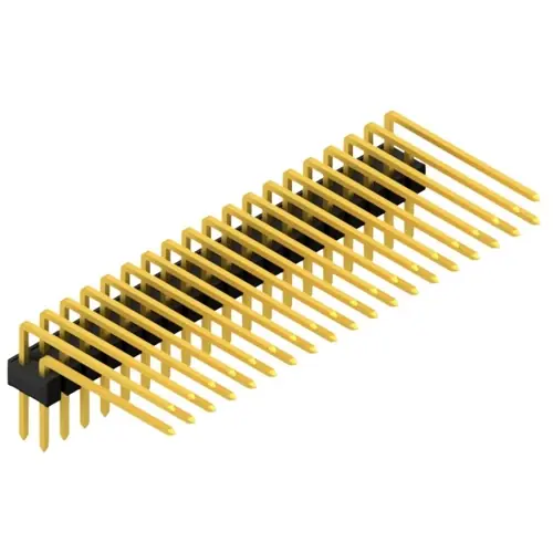 Aktuell Stiftleiste, 38-polig, RM 2.54 mm, abgewinkelt, schwarz, SL415238G