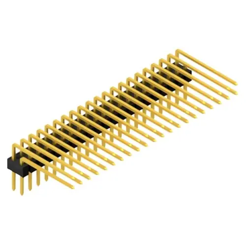 Stiftleiste, 42-polig, RM 2.54 mm, abgewinkelt, schwarz, SL415242G Schnäppchen