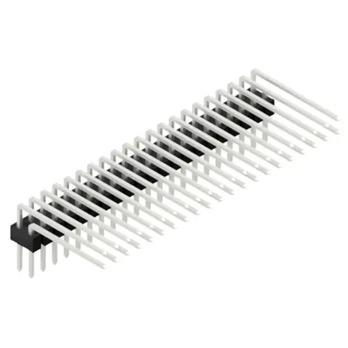 Stiftleiste, 42-polig, RM 2.54 mm, abgewinkelt, schwarz, SL415242Z Garantierte Lieferung