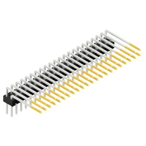 Bestseller Stiftleiste, 44-polig, RM 2.54 mm, abgewinkelt, schwarz, SL415244S