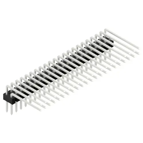 Beliebt Stiftleiste, 44-polig, RM 2.54 mm, abgewinkelt, schwarz, SL415244Z