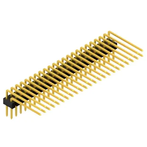 Stiftleiste, 46-polig, RM 2.54 mm, abgewinkelt, schwarz, SL415246G Knallerangebot