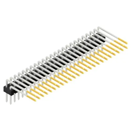 Stiftleiste, 48-polig, RM 2.54 mm, abgewinkelt, schwarz, SL415248S Knallerangebot