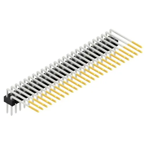 Stiftleiste, 50-polig, RM 2.54 mm, abgewinkelt, schwarz, SL415250S Bestpreis