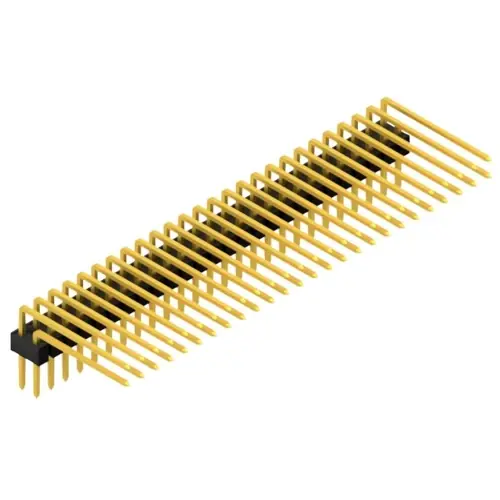 Sichere Zahlung Stiftleiste, 52-polig, RM 2.54 mm, abgewinkelt, schwarz, SL415252G