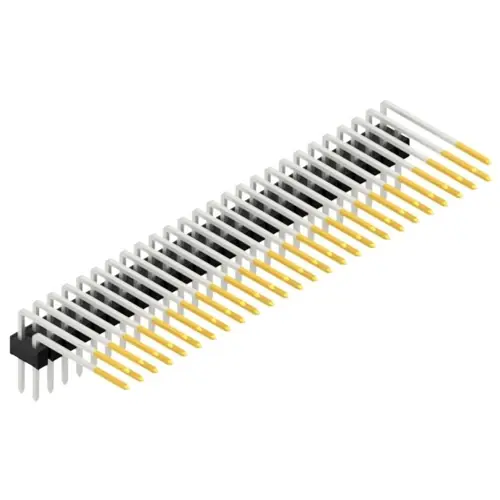 Stiftleiste, 52-polig, RM 2.54 mm, abgewinkelt, schwarz, SL415252S Begrenztes Angebot