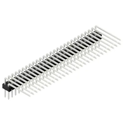 Versand Am Gleichen Tag Stiftleiste, 54-polig, RM 2.54 mm, abgewinkelt, schwarz, SL415254Z