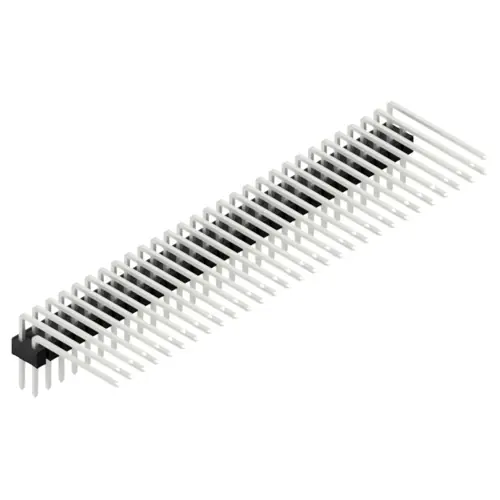 Stiftleiste, 58-polig, RM 2.54 mm, abgewinkelt, schwarz, SL415258Z Abverkauf