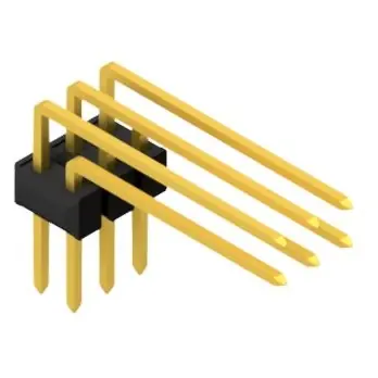 Stiftleiste, 6-polig, RM 2.54 mm, abgewinkelt, schwarz, SL41526G Billig