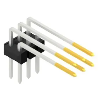 Preiswert Stiftleiste, 6-polig, RM 2.54 mm, abgewinkelt, schwarz, 10056405