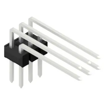 Stiftleiste, 6-polig, RM 2.54 mm, abgewinkelt, schwarz, SL41526Z Direktkauf