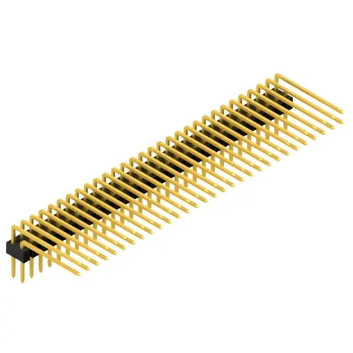 Stiftleiste, 60-polig, RM 2.54 mm, abgewinkelt, schwarz, SL415260G Bestseller