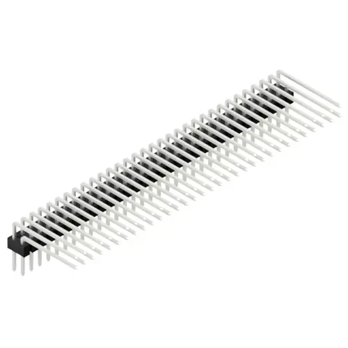 Stiftleiste, 64-polig, RM 2.54 mm, abgewinkelt, schwarz, 10056431 Sichere Zahlung