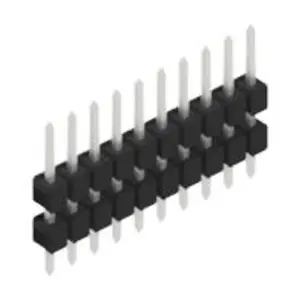 Stiftleiste, 10-polig, RM 2.54 mm, gerade, schwarz, 10056455 Knallerangebot