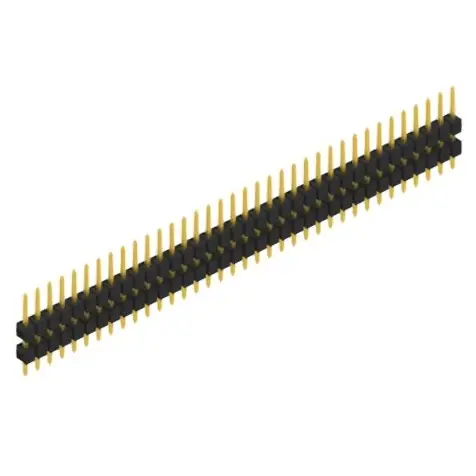 Stiftleiste, 36-polig, RM 2.54 mm, gerade, schwarz, 10056479 Geprüft