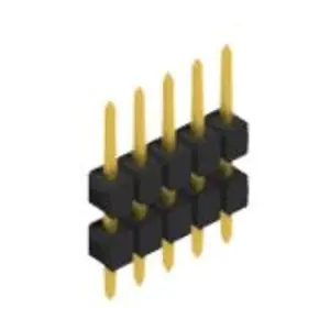 Stiftleiste, 5-polig, RM 2.54 mm, gerade, schwarz, 10056444 Kostenloser Versand