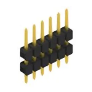 Stiftleiste, 6-polig, RM 2.54 mm, gerade, schwarz, 10056446 Ausverkauf