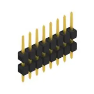 Stiftleiste, 8-polig, RM 2.54 mm, gerade, schwarz, 10056450 Sonderangebot