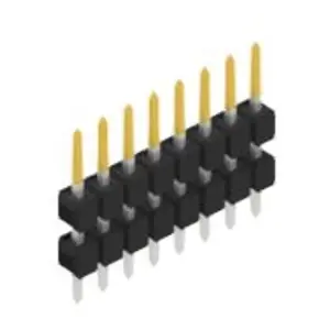 Stiftleiste, 8-polig, RM 2.54 mm, gerade, schwarz, SL50718S Sonderangebot