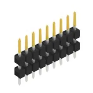 Stiftleiste, 9-polig, RM 2.54 mm, gerade, schwarz, SL50719S Billig