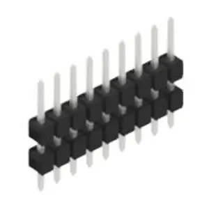 Preisknaller Stiftleiste, 9-polig, RM 2.54 mm, gerade, schwarz, SL50719Z