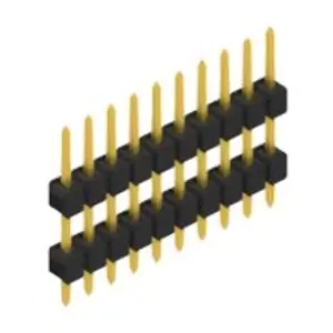 Stiftleiste, 10-polig, RM 2.54 mm, gerade, schwarz, 10056505 Kostenfreie Lieferung
