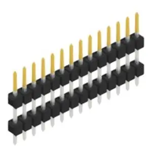 Preisknaller Stiftleiste, 14-polig, RM 2.54 mm, gerade, schwarz, SL509714S