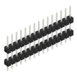 Direkt Vom Hersteller Stiftleiste, 15-polig, RM 2.54 mm, gerade, schwarz, 10056517