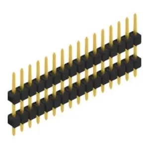 Markenware Stiftleiste, 16-polig, RM 2.54 mm, gerade, schwarz, 10056518