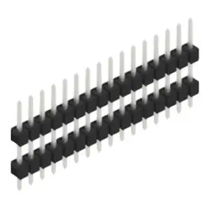 Stiftleiste, 16-polig, RM 2.54 mm, gerade, schwarz, 10056521 Knallerangebot