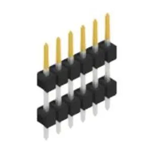 Stiftleiste, 6-polig, RM 2.54 mm, gerade, schwarz, SL50976S Sonderaktion