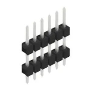 Markenware Stiftleiste, 6-polig, RM 2.54 mm, gerade, schwarz, 10056497