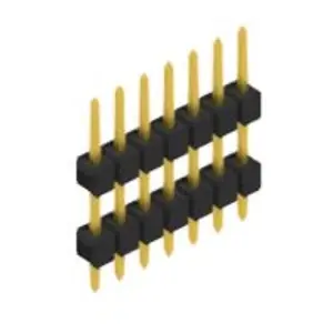 Stiftleiste, 7-polig, RM 2.54 mm, gerade, schwarz, 10132756 Markenprodukt