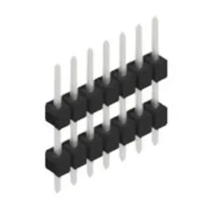 Stiftleiste, 7-polig, RM 2.54 mm, gerade, schwarz, 10056498 Kostenfreie Lieferung