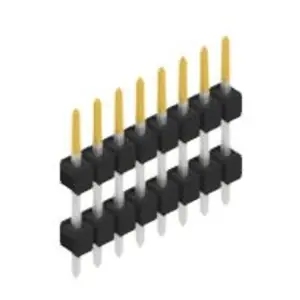 Kostenloser Rückversand Stiftleiste, 8-polig, RM 2.54 mm, gerade, schwarz, 10056500